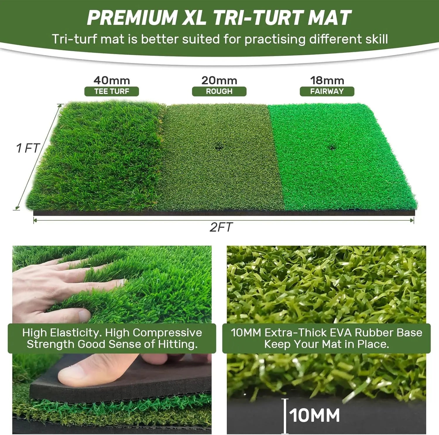 Golf Net with Practice Mat,Golf Hitting Aid Nets 10x7FT LoraSportsShop